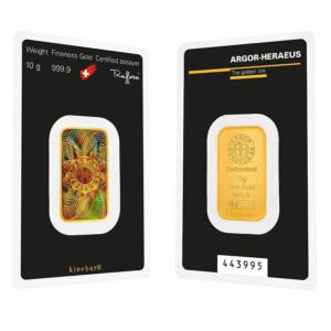 10 Gram Argor Heraeus Gold Bar For