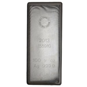 100 oz Royal Canadian Mint Silver B