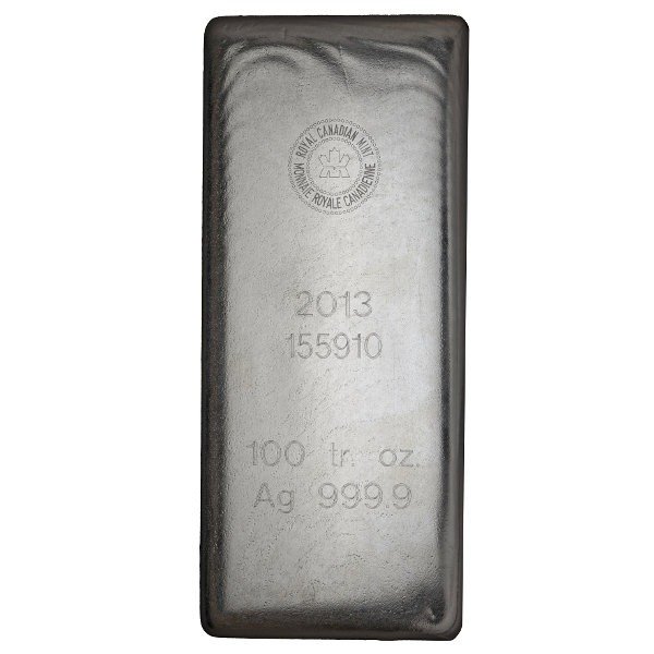 100 oz Royal Canadian Mint Silver B