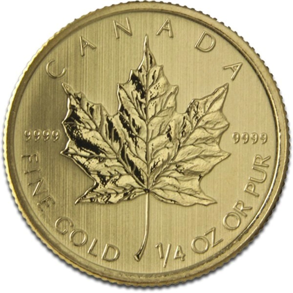 1/4 oz Canadian Maple Leaf Gold Coin