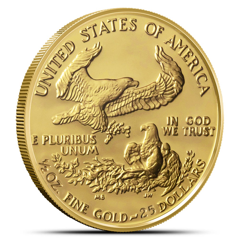 1987-P 1/2 oz Proof American Gold Eagle Coin (Box + CoA) - Image 2