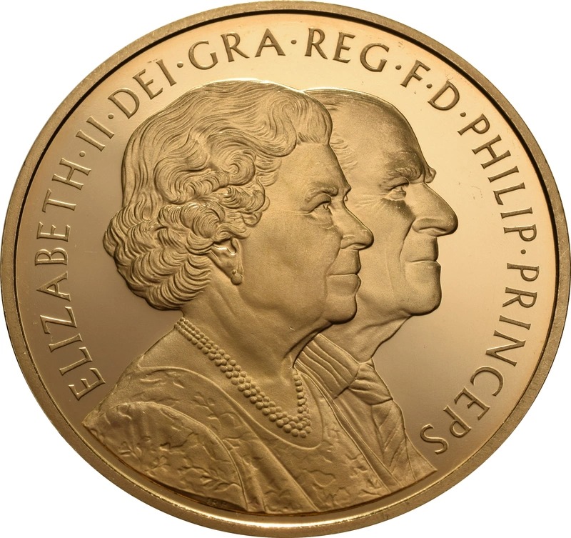 2007 Proof Gold Crown £5 Coin Diamond Wedding Boxed - Image 2