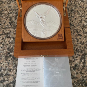 2010 1 Kilo Reverse Proof Mexican Si