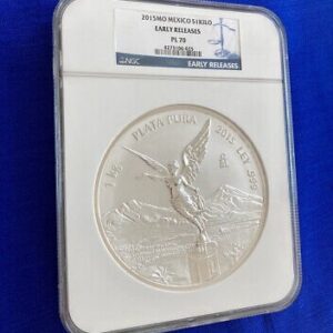2015 1 Kilo Reverse Proof Mexican Si