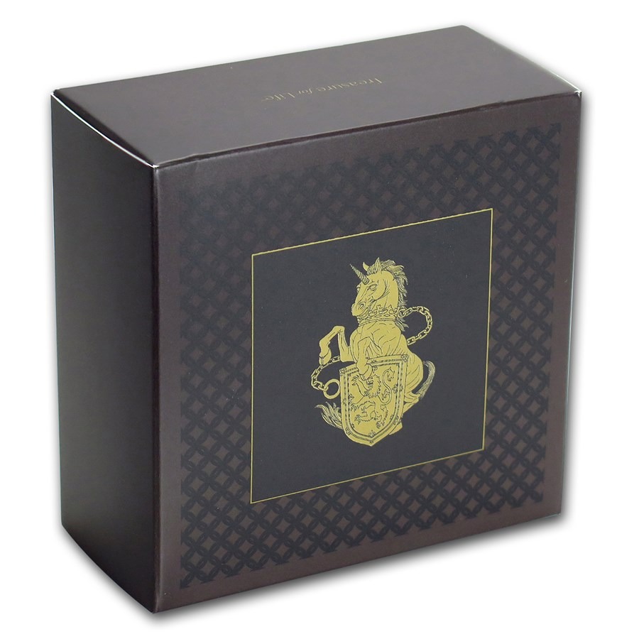 2017 1 oz Proof British Gold Queens Beast Unicorn Coin (Box + CoA) - Image 6