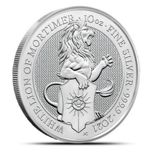 10 oz British Silver Queens Beast Wh