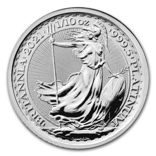 2021 1/10 oz British Platinum Britan