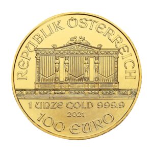 2021 1 oz Austrian Gold Philharmonic Coin PCGS MS70