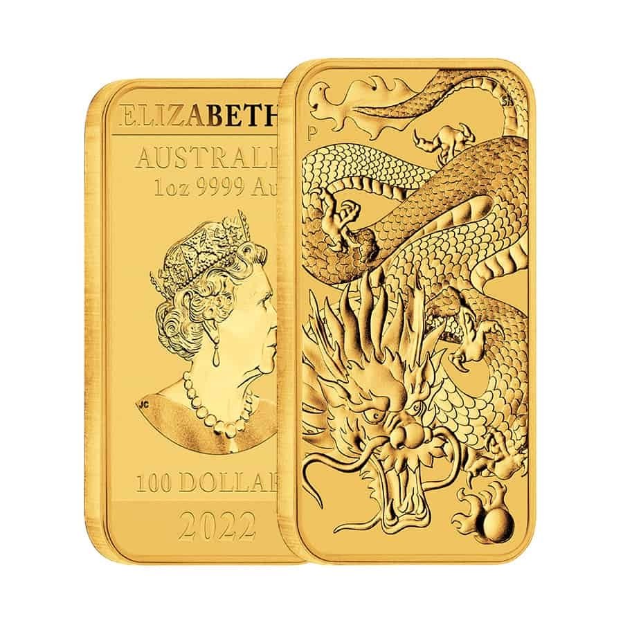 1 oz Australian Rectangular Gold Dra