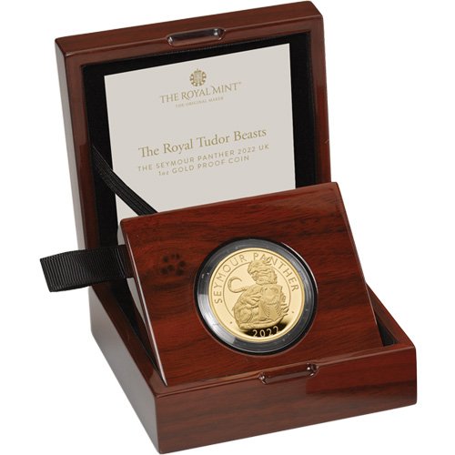 1 oz Proof British Gold Tudor Beast