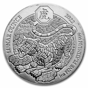 2022 1 oz Rwandan Tiger Platinum Coi