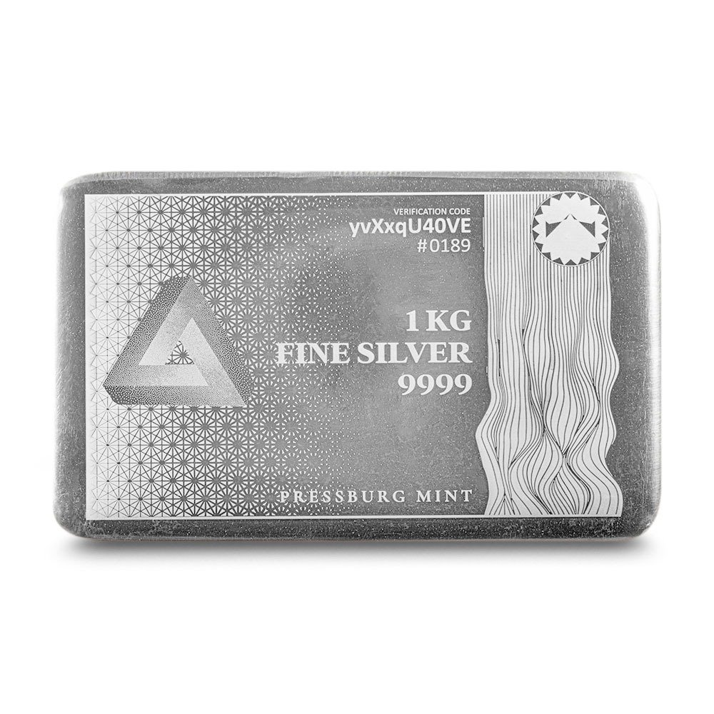 1 Kilo Niue Triangle Rectangular Sil