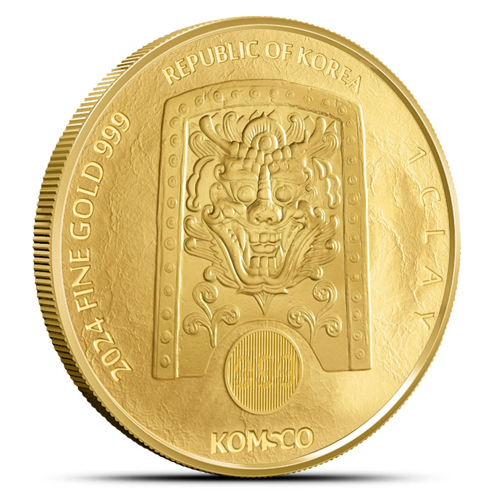 2024 1 oz South Korean Gold Chiwoo Cheonwang (BU) - Image 2