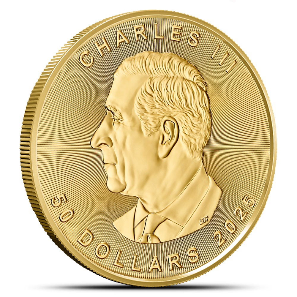 2025 1 oz Canadian Gold Maple Leaf Coin (BU) - Image 2