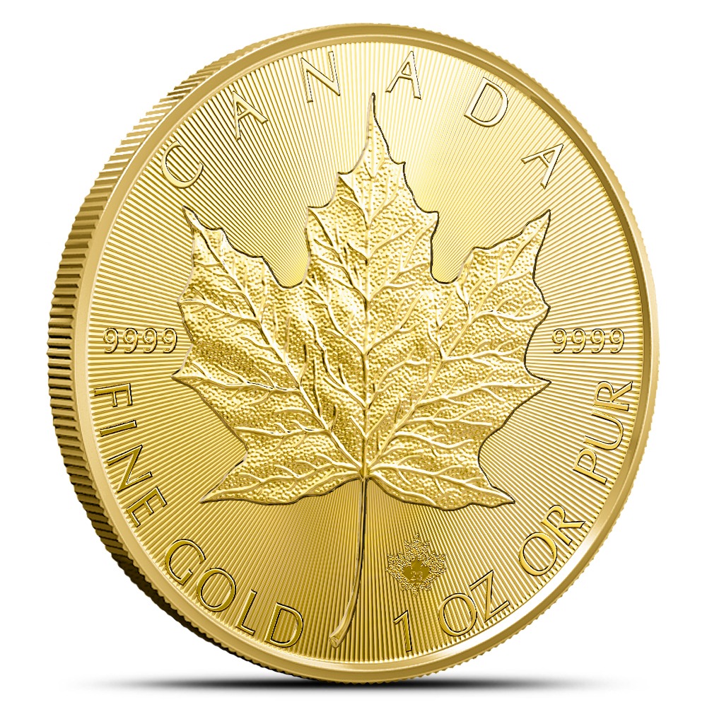 2025 1 oz Canadian Gold Maple Leaf Tube (10 Coins, BU) - Image 2