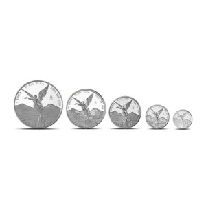 2025 Proof Mexican Silver Libertad 5-Coin Set