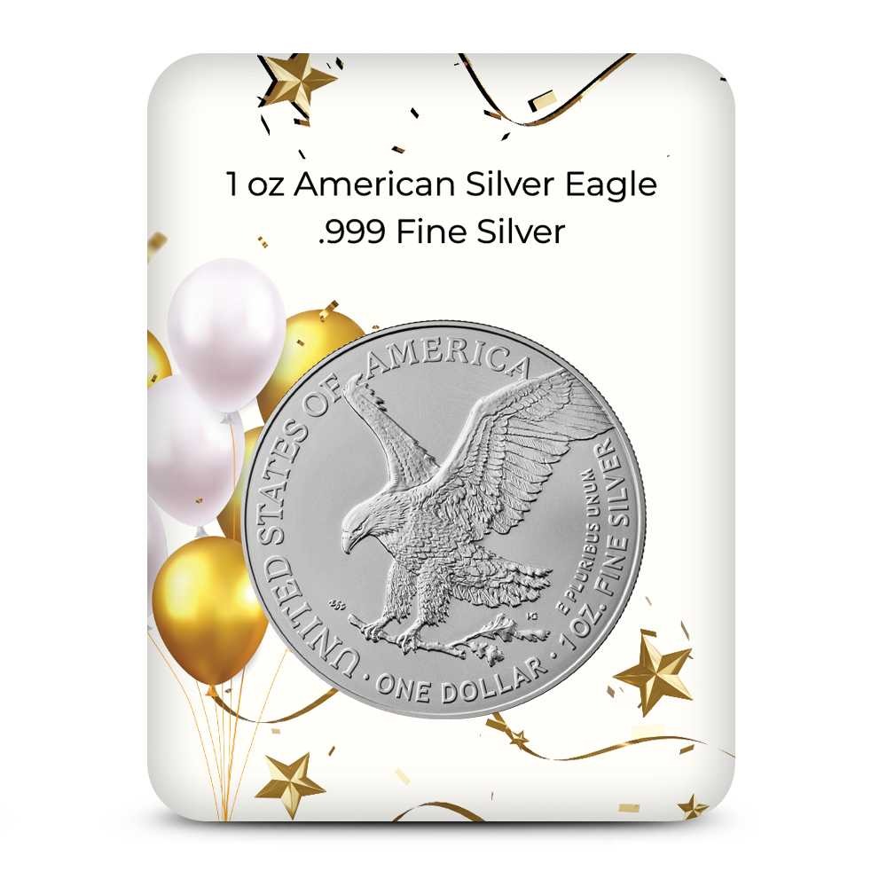 Buy 2026 1 oz American Silver Eagle Coin (BU, Congratulations Card) - Image 2