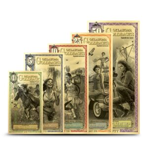 5 Piece Oklahoma Goldback Gold Note