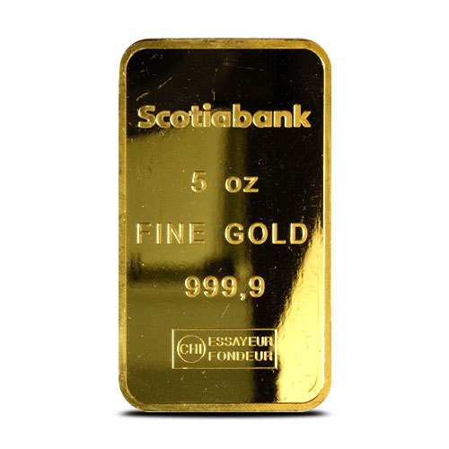 5 oz Scotiabank Gold Bar For Sal