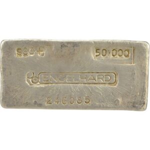 50 oz Engelhard Silver Bar For Sale
