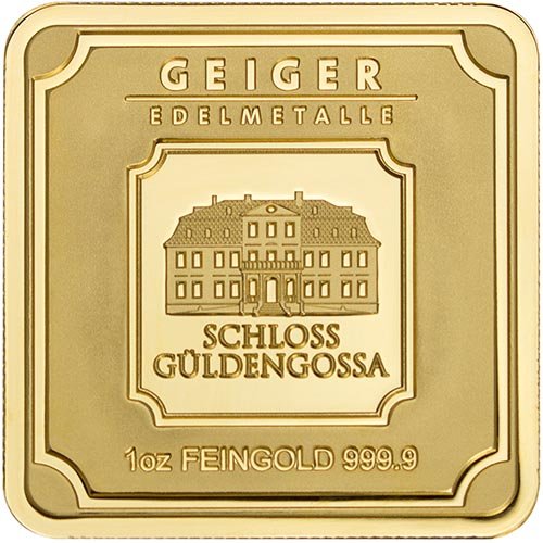 Buy 1 oz Geiger Square Gold Bar (New w/ Assay) - Image 2