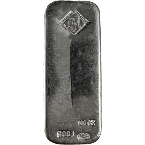 Buy 100 oz Johnson Matthey Silver B