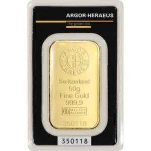 Buy 2.5 Gram Argor Heraeus Gold Bar