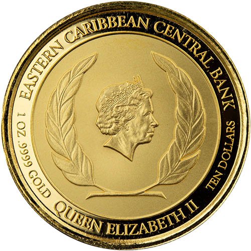 Buy 2021 1 oz EC8 Gold St. Lucia Coin (BU) - Image 2