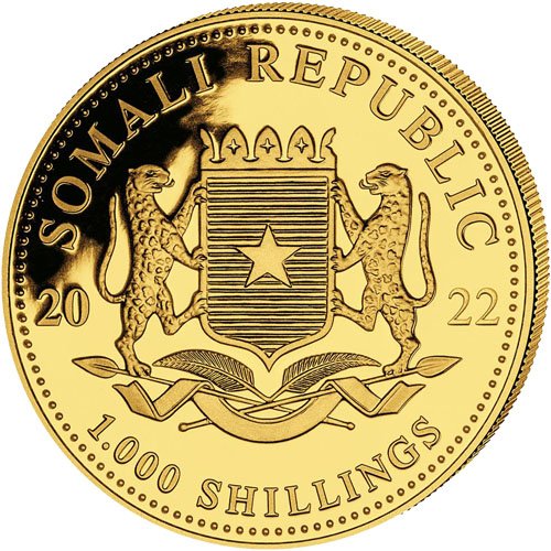 Buy 2022 Somalia Gold Elephant African Wildlife Prestige Proof Coin Set (Box + CoA) - Image 3