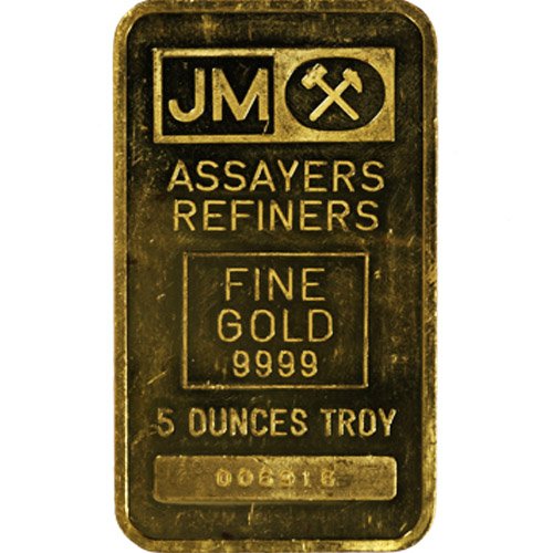 5 oz Johnson Matthey Gold Bar