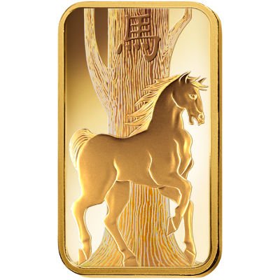 100 Gram PAMP Suisse Lunar Horse Gold Bar (New w/ Assay) - Image 2