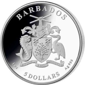 1 oz Barbados Silver Double Portrait