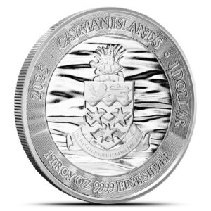 2025 1 oz Cayman Islands Silver Sea Life Marlin Coin (Proof-Like)