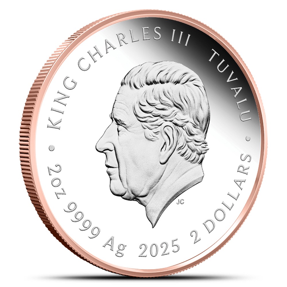 2025 2 oz Proof Tuvalu Silver Spongebob Squarepants Patrick Star Coin (Box + CoA, Gilded) - Image 2