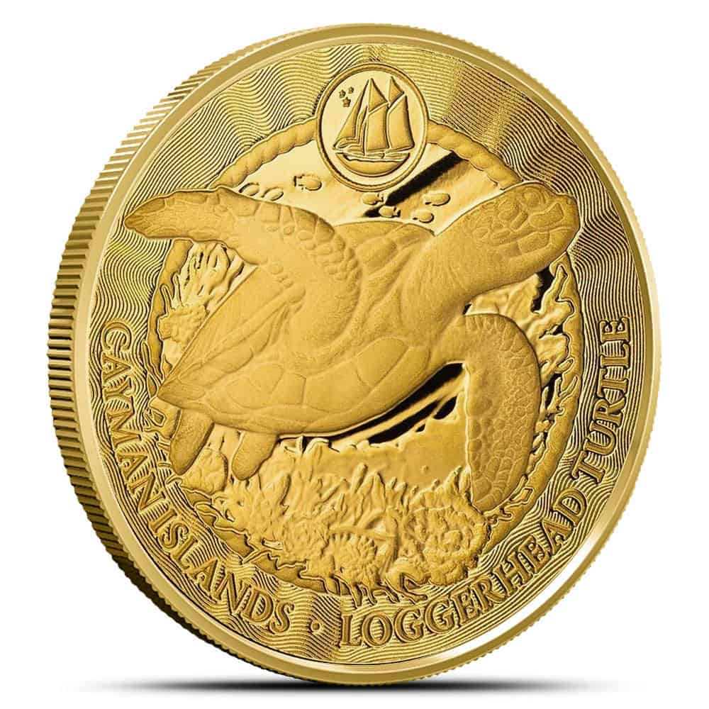 1 oz Cayman Islands Gold Sea Life