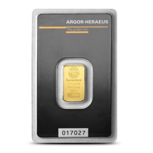 Buy 1/4 oz Argor Heraeus Gold Bars (New in Assay)