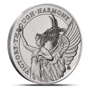 2021 1 oz St. Helena Platinum Queens Virtues Victory Coin (BU)