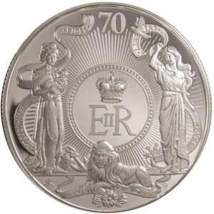 2022 1 Kilo Proof St. Helena Silver Queen's Platinum Jubilee Coin (Box + CoA)