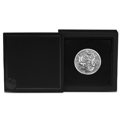 2022 1 oz Reverse Proof Australian Platinum Chinese Myths & Legends Dragon Coin (Box + CoA) - Image 2