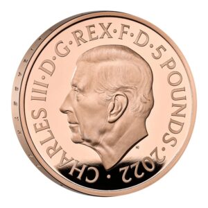 2022 Proof £5 Gold Crown Coin Her Majesty Queen Elizabeth II Memorial Boxed