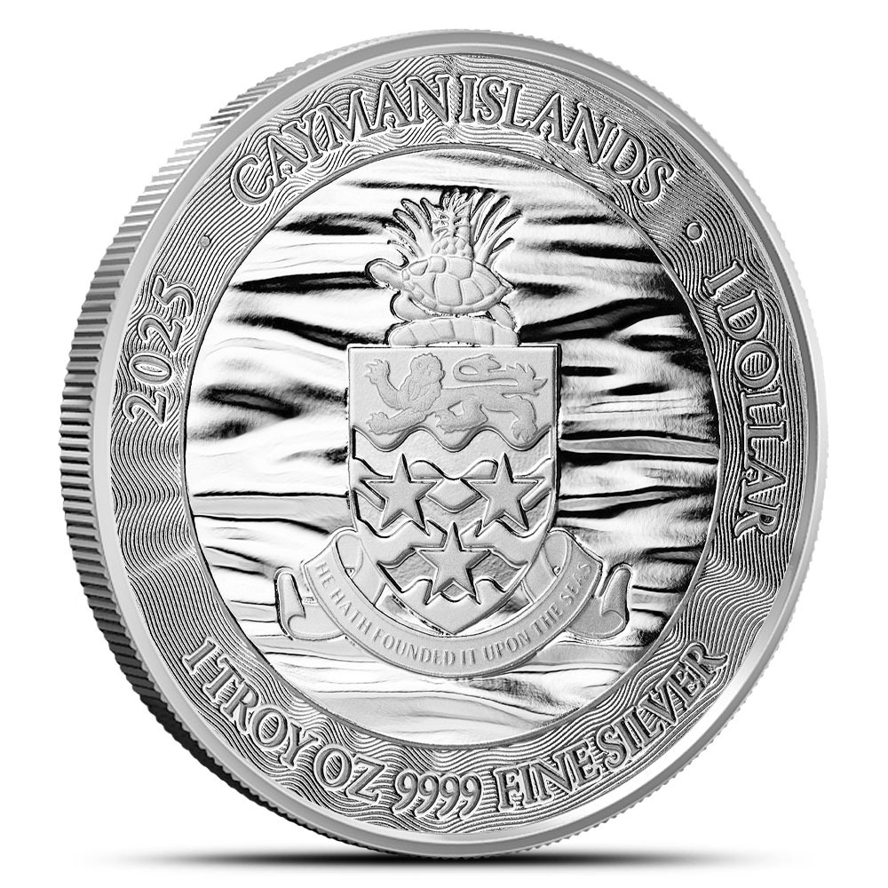2025 1 oz Cayman Islands Silver Sea Life Loggerhead Turtle Coin (Alpha Strike, Proof-Like) - Image 3