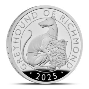2025 1 oz Proof British Silver Tudor Beasts The Greyhound of Richmond Coin (Box + CoA)