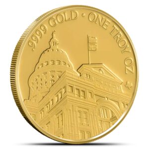 2025 1 oz Texas Mint State Capitol Gold Round (New)