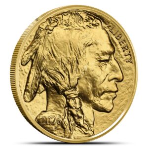 2026 1 oz American Gold Buffalo Tube (20 Coins, BU)