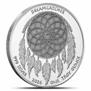 2026 1 oz Proof Sioux Nation Silver Dream Catcher Coin (Box + CoA)