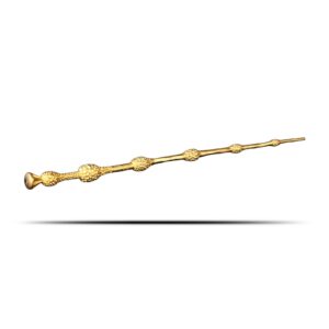 3 oz Samoa Silver Harry Potter 3D Elder Wand Coin (Gold Plated, Box + CoA)