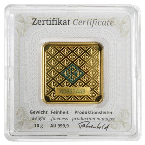 Buy 10 Gram Geiger Square Gold Bar (New w/ Assay) - Image 2